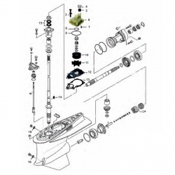 Staartstuk Onderdelen - Yamaha FL/F225 & FL/F250