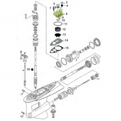 Staartstuk Onderdelen - Yamaha F300 & F350 (V8)